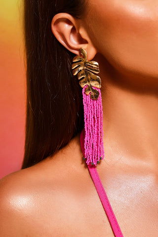 Cerulean-Tassel Earrings