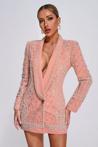 Moonlit Pearl Blazer Chic