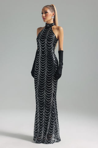 Radiance - Susan's Mesh Sequins Maxi Dress