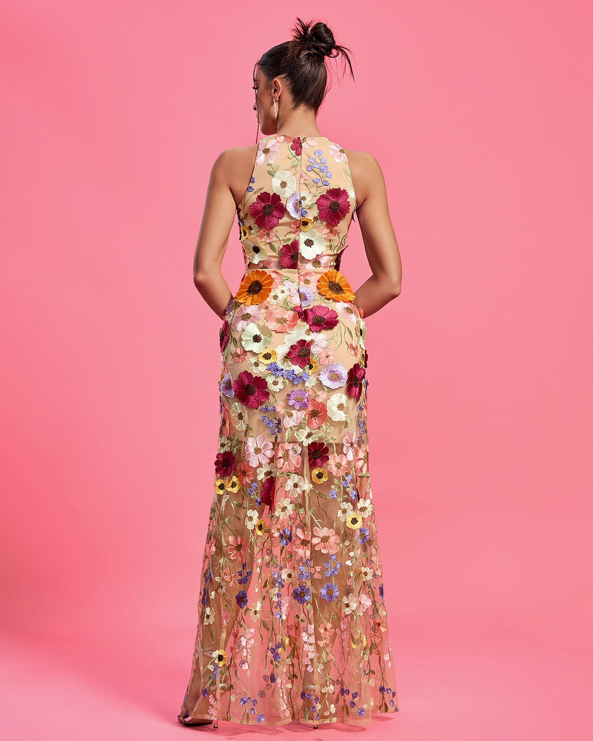 Dahlia-Sequin Maxi Dress