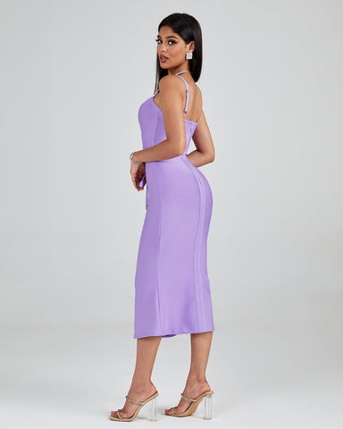 One Shoulder Sleeveless Plain Mini Bodycon Dress