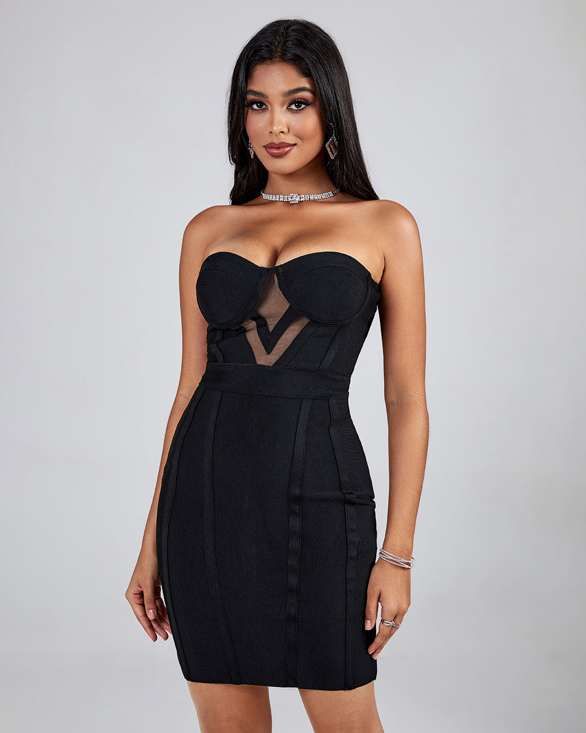 Strappy Sleeveless Side Slit Maxi Bodycon Dress