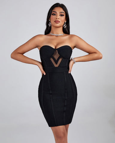 Strappy Sleeveless Side Slit Maxi Bodycon Dress