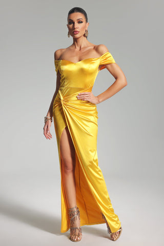 Enchant - Thekla's Side Slit Majesty Strapless Maxi Dress