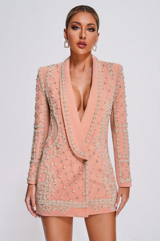 Moonlit Pearl Blazer Chic