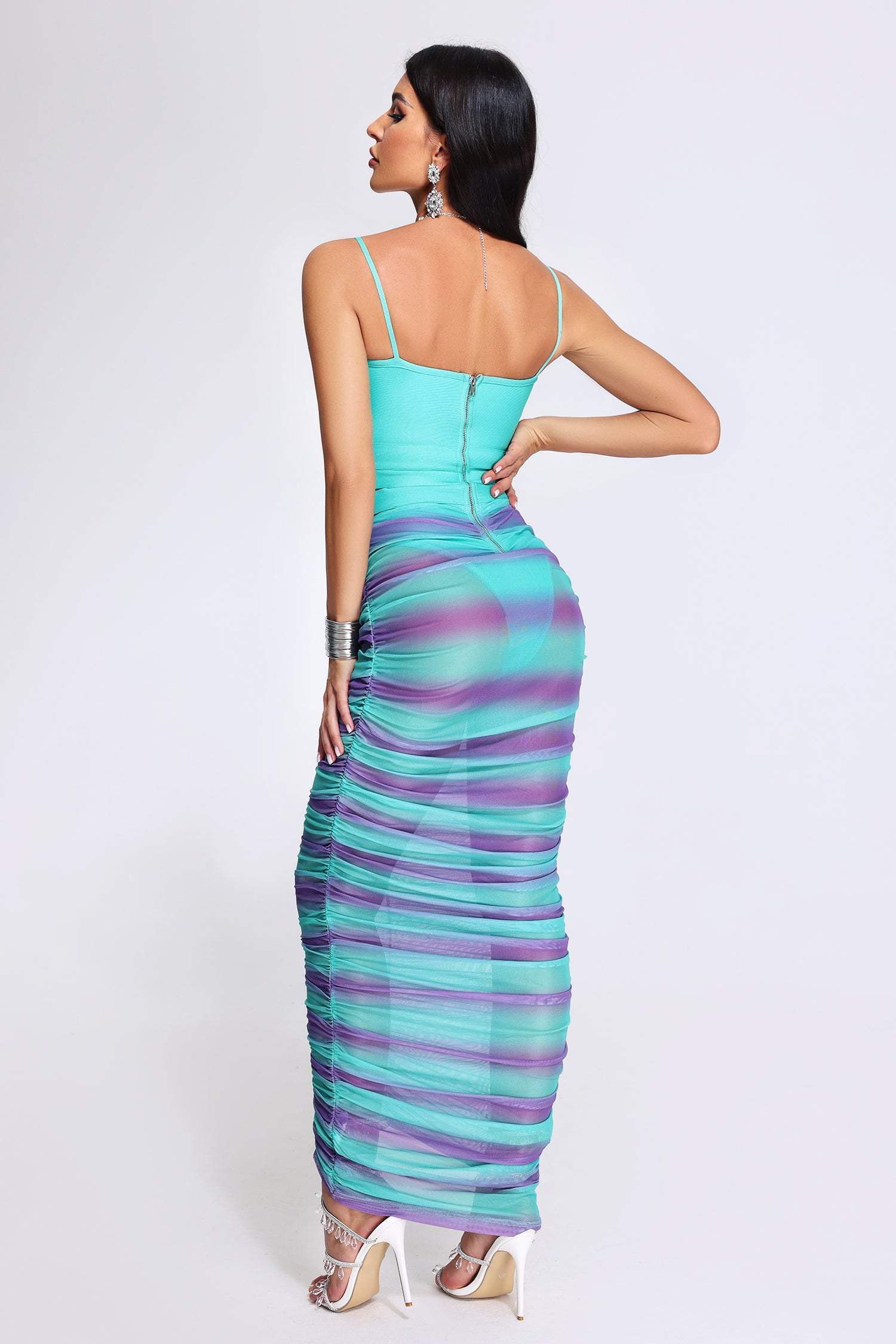 Radiant-Echoes Cutout Dress