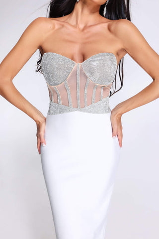 Celestial-Diamante Bandage Dress