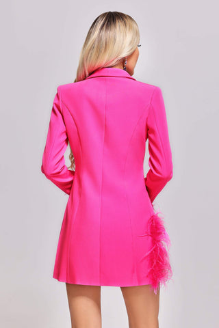 Feather-Blazer Dress