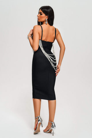 Quill - Quill Pearl Midi Bandage Dress