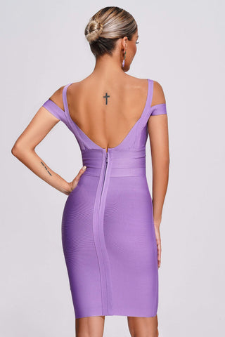 Eim’s-Off-Shoulder Mini Bandage Dress