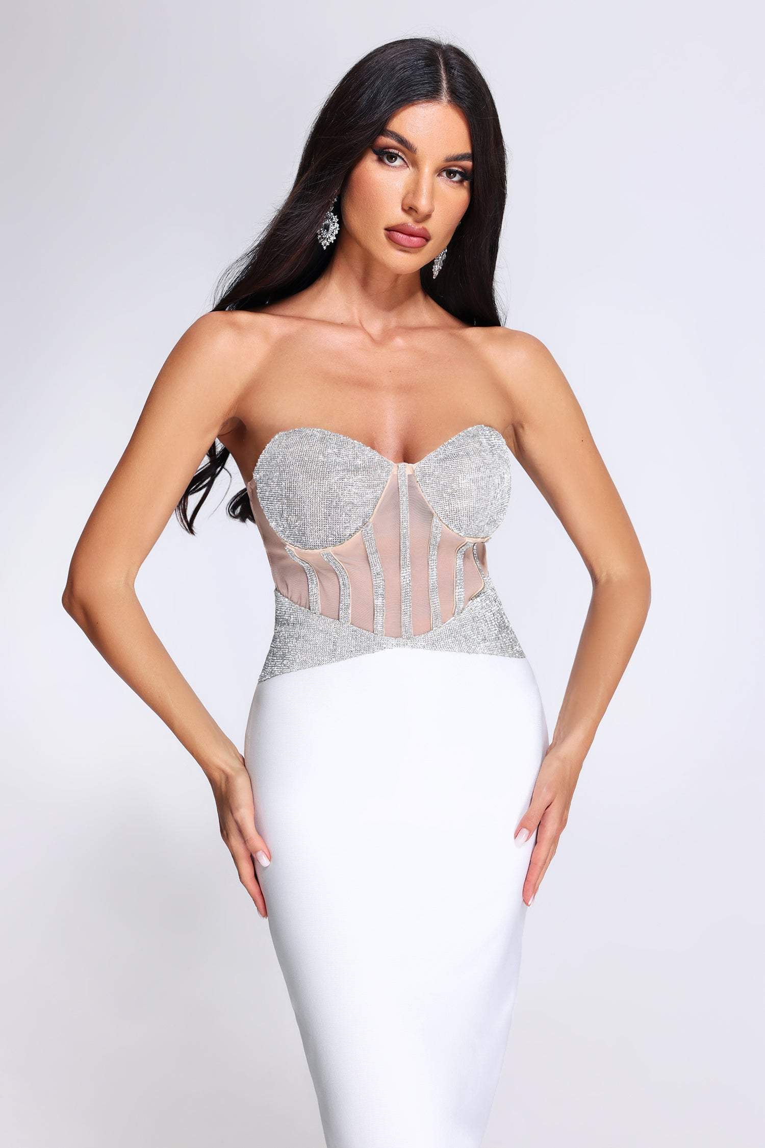 Celestial-Diamante Bandage Dress