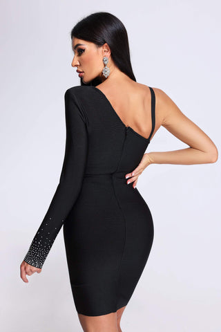 Myella - Whisper One Sleeve Mini Bandage Dress