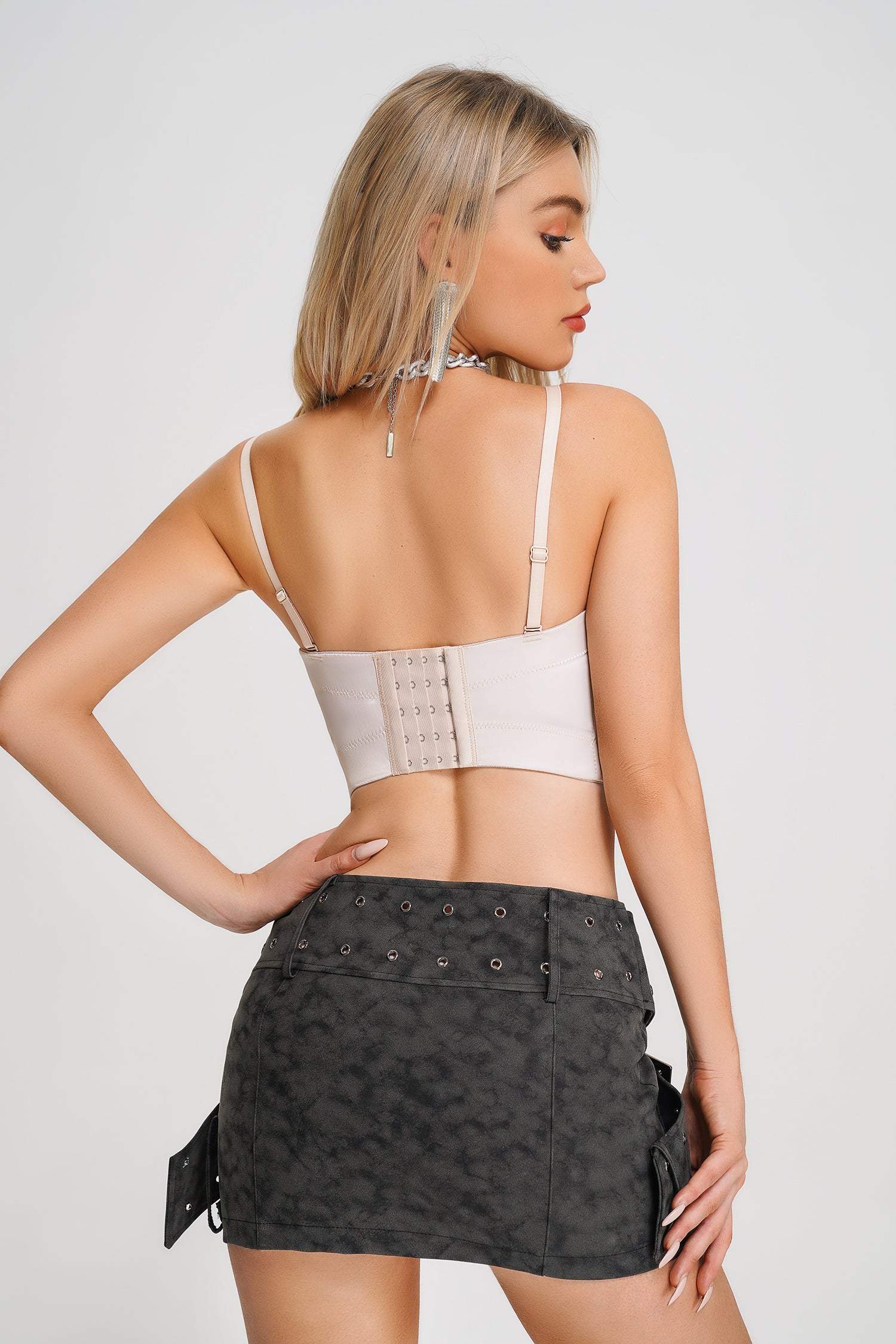 Knitted Cutout Vest - White